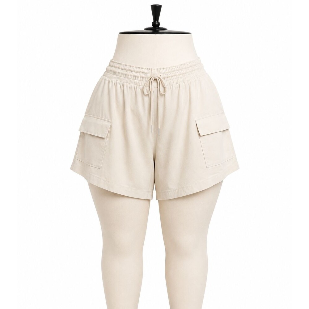 Old Navy Cargo Shorts Plus Size 3X Pockets Khaki Active Lightweight Athleisure